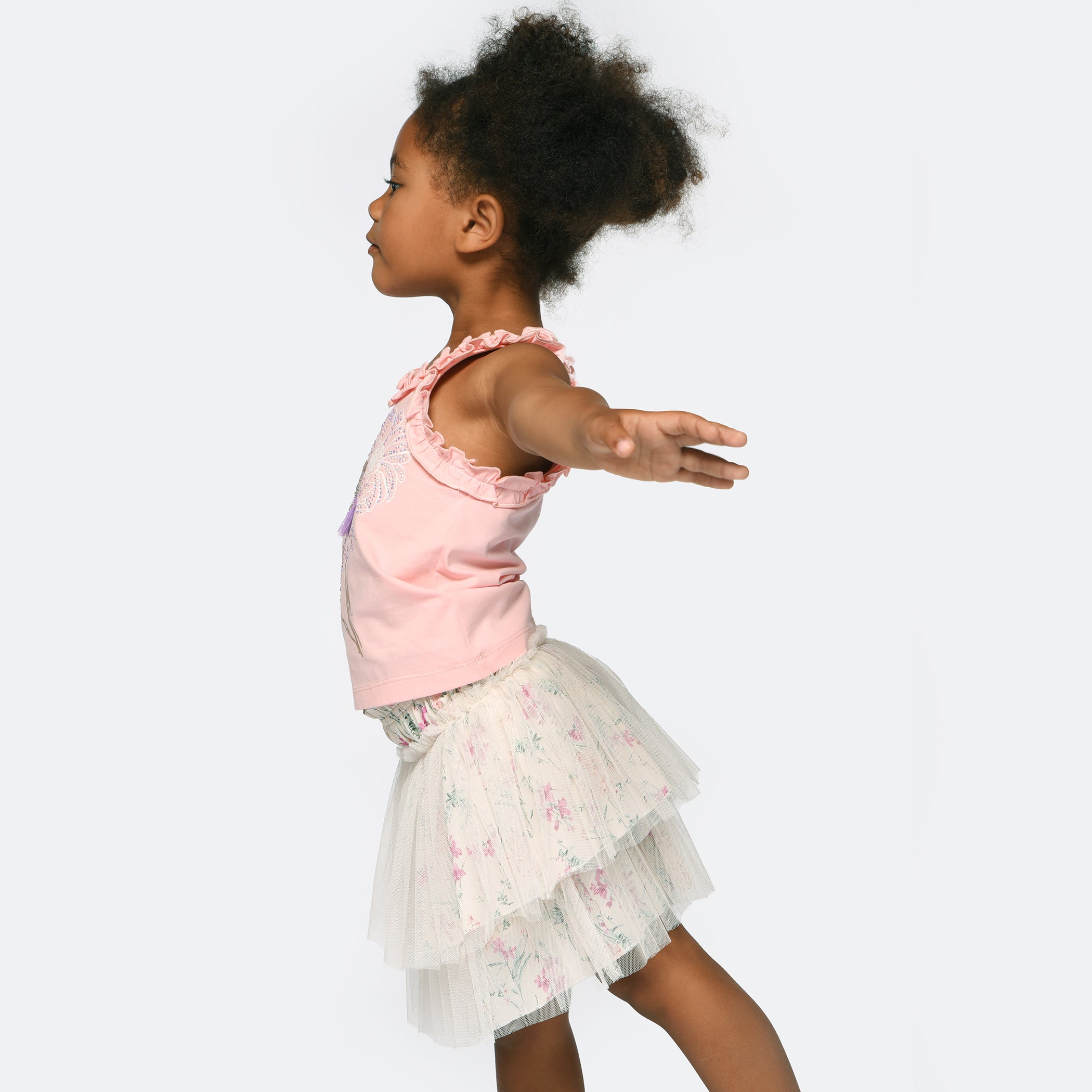 Flowered Tutu Skirt